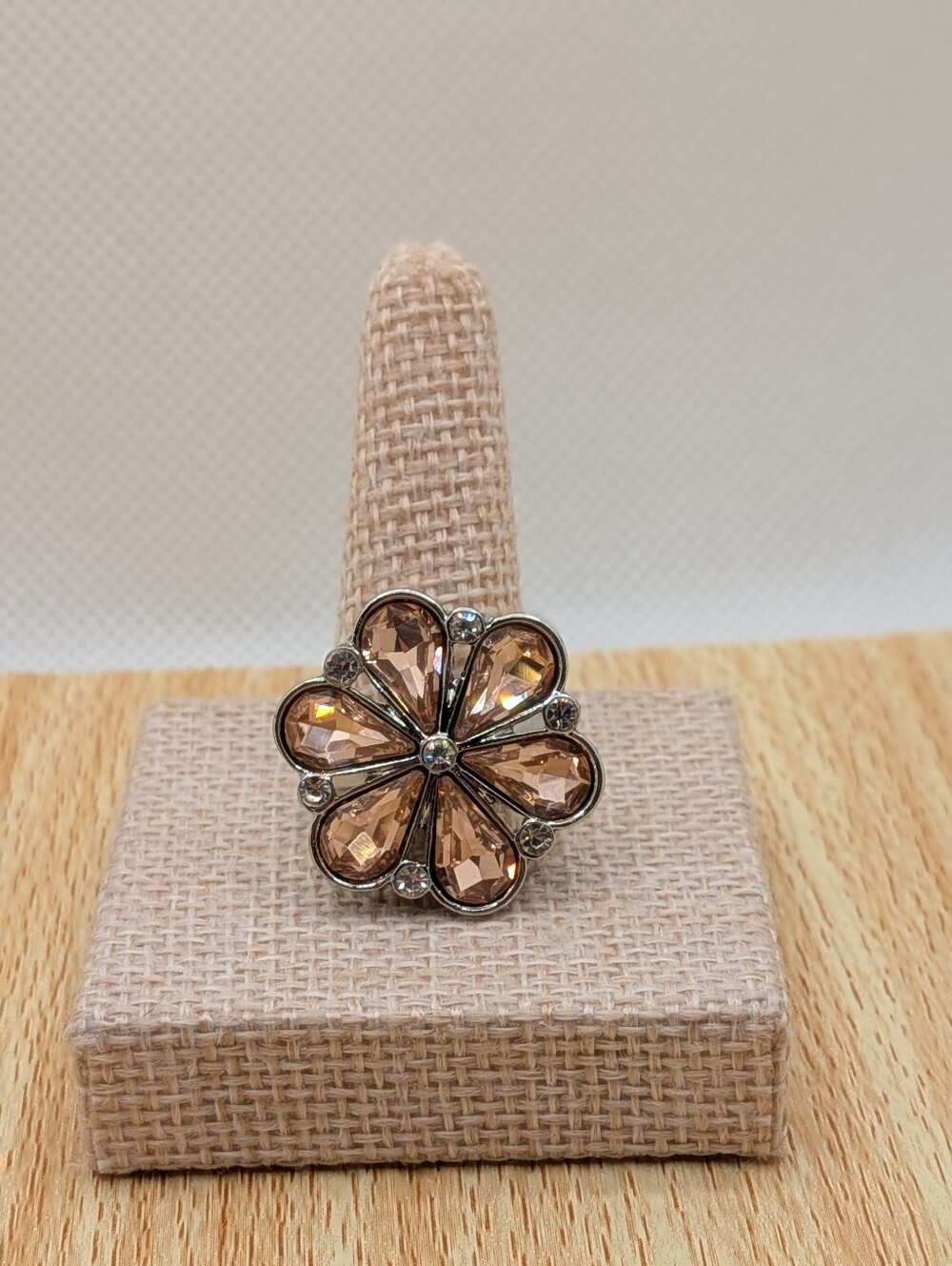Peach Flower Ring